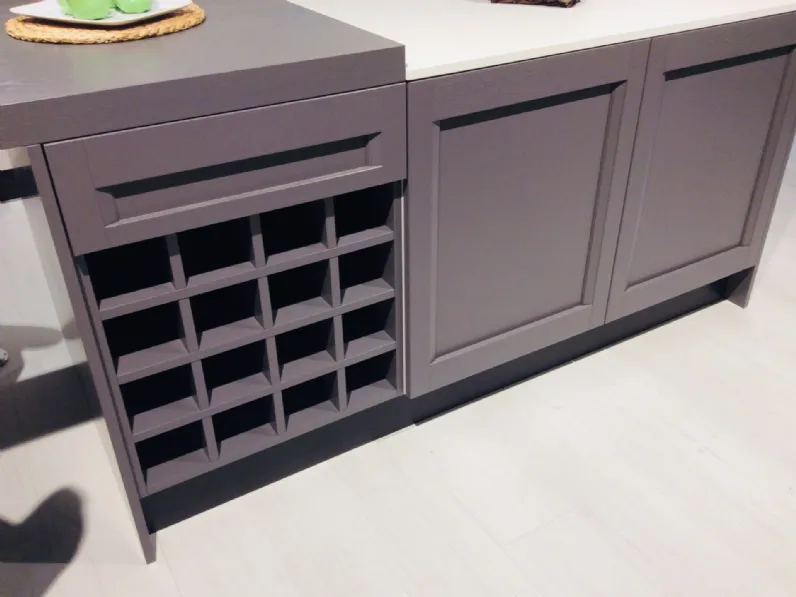 Cucina Artigianale moderna ad isola altri colori in legno Aida