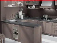 Cucina Artigianale moderna lineare bianca in legno De luxe
