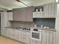 Cucina rovere chiaro moderna lineare Artigianale Brio a soli 5200