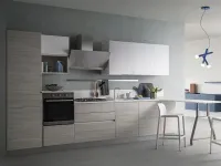 Cucina rovere chiaro moderna lineare Easy  Artigianale scontata