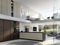 Cucina altri colori design con penisola Soft Artigianale a soli 7328 Euro