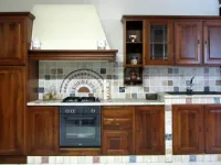 Cucina noce classica lineare Tradizionale Artigianale scontata