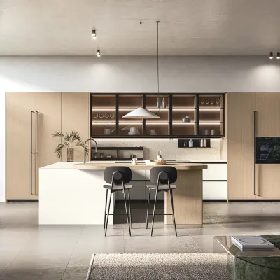 Cucina Asia 05 con penisola Arredo3 con uno sconto imperdibile