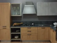 Cucina ad angolo in legno a prezzo ribassato 50%