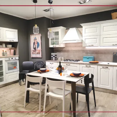 Cucina lineare classica bianca Arredo3 Asolo a soli 6959 Euro
