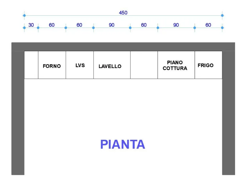 Cucina Astra design lineare bianca in laccato opaco Sp22