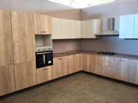 Cucina rovere chiaro moderna ad angolo Ar-due Aurora a soli 3000 Euro