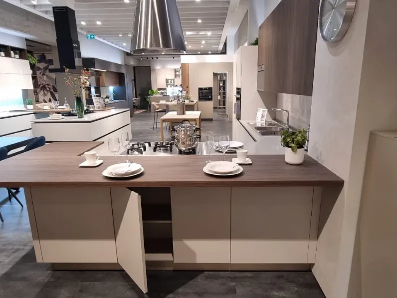 Cucina Veneta Cucine moderna ad angolo tortora in laccata opaco Av220 cucina oyster 