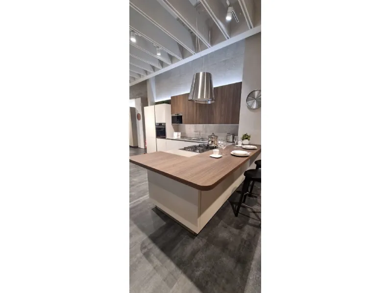 Cucina Veneta Cucine moderna ad angolo tortora in laccata opaco Av220 cucina oyster 