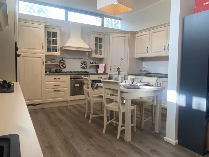 Cucina magnolia provenzale ad angolo Baltimora Scavolini a soli 8970