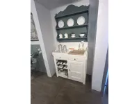 Cucina Banco lavoro  country bianca Dialma brown lineare scontata 50%