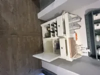 Cucina Banco lavoro  country bianca Dialma brown lineare scontata 50%