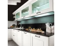 Cucina bianca classica ad angolo Flaminia Aran in Offerta Outlet