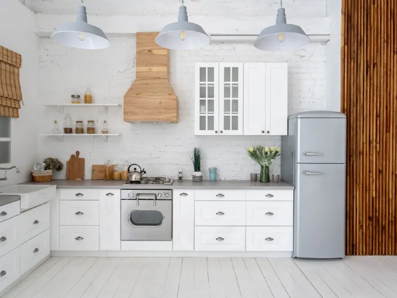 Cucina ad angolo Mobilike Denver Artigianale a prezzo scontato!