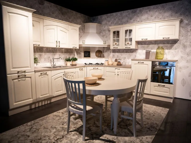 Cucina classica ad angolo Veronica Lube cucine a prezzo ribassato