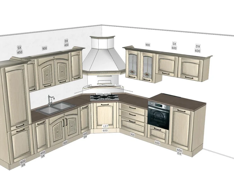 Cucina Veronica di Lube cucine in Offerta Outlet -50%