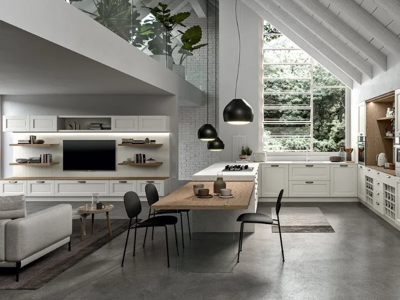 Cucina a PREZZI OUTLET in legno Arredo3 -35%
