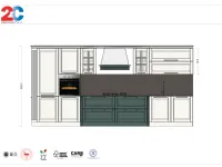 Cucina bianca classica lineare Beverly 1 Stosa a soli 9760
