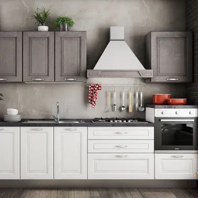 CUCINA lineare Kuadra cucine Italia 4 SCONTATA 32%