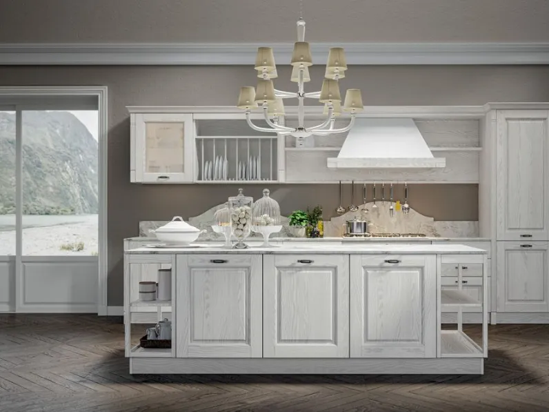 Cucina lineare country Contea Home cucine a prezzo scontato