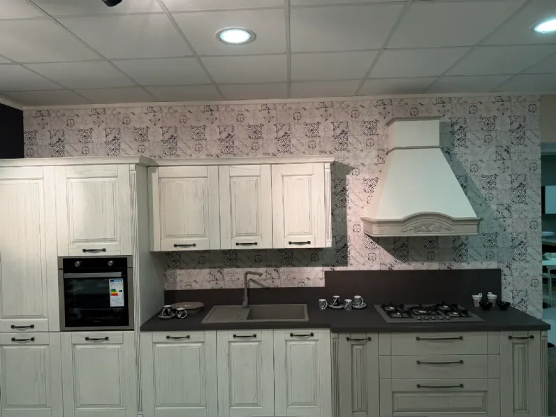 Cucina a PREZZI OUTLET in legno Arrex -30%