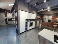 Cucina bianca design ad angolo Mia Aran in Offerta Outlet