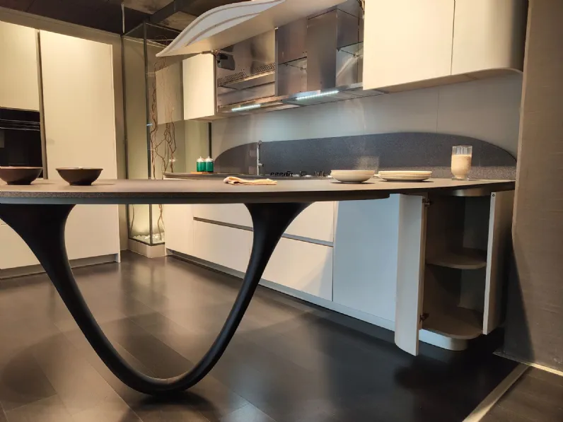 Cucina bianca design ad angolo Ola Snaidero a soli 10240