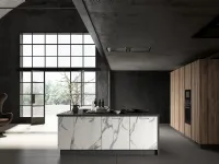 Cucina ad isola in laminato materico a prezzo scontato 31%