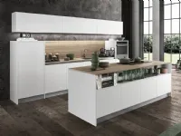 Cucina design bianca Arredo3 ad isola Cloe a soli 15005