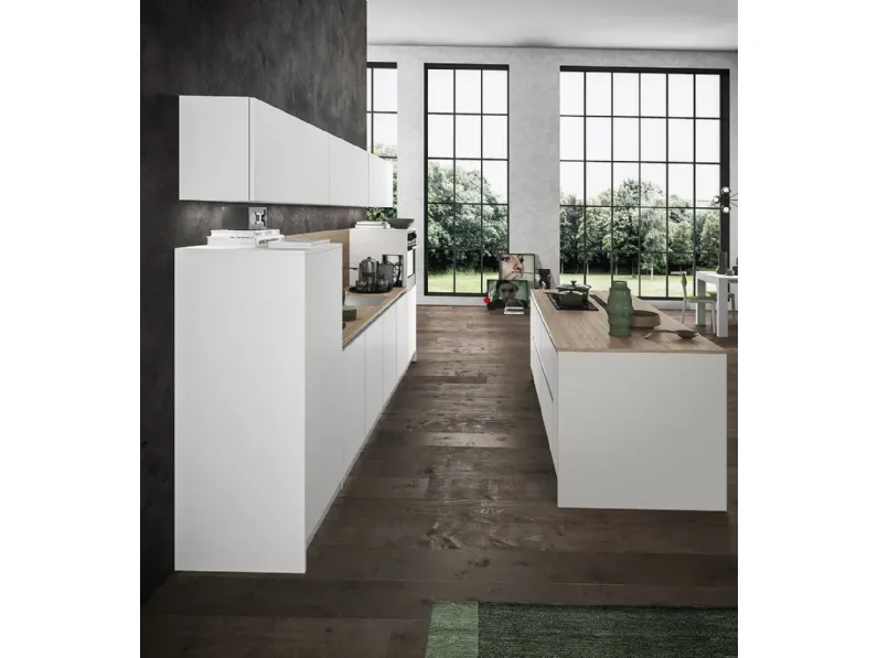 Cucina a prezzo scontato con isola design Cloe Arredo3