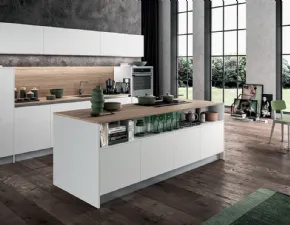 Cucina design bianca Arredo3 ad isola Cloe a soli 15005€