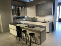 Cucina bianca design ad isola Contempora sicomoro Aster cucine