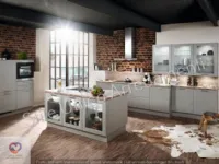 Cucina bianca design ad isola Muffin Colombini casa in Offerta Outlet