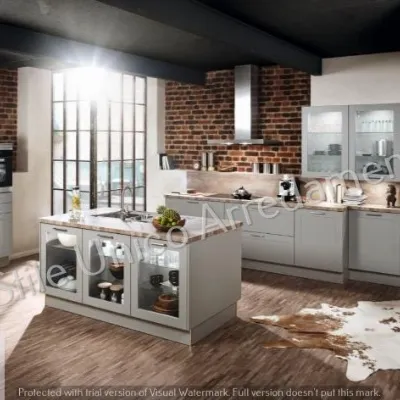 Cucina bianca design ad isola Muffin Colombini casa in Offerta Outlet