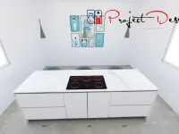 Cucina bianca design con isola Kali Arredo3 a soli 7300 Euro