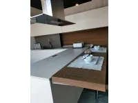 Cucina bianca Twenty Modulnova in offerta, design con penisola.