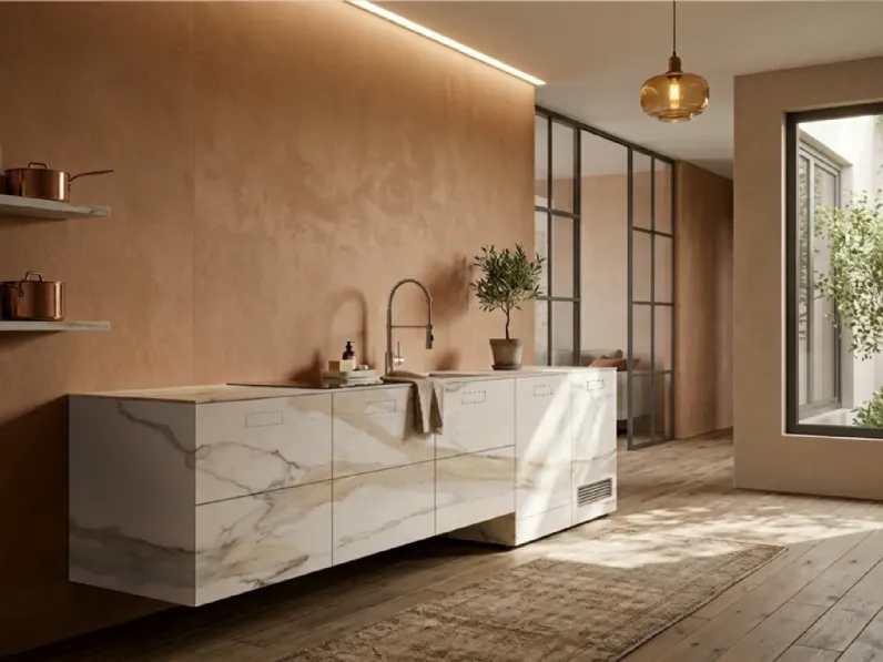 Cucina a prezzo scontato lineare design 36e8 xglass  Lago