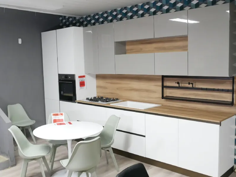 Cucina bianca design lineare Mobilturi Cucina pop a soli 4990 Euro