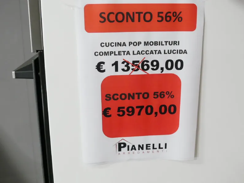 Cucina bianca design lineare Mobilturi Cucina pop a soli 4990 Euro