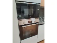 Cucina bianca design lineare Domino Prima cucine in Offerta Outlet
