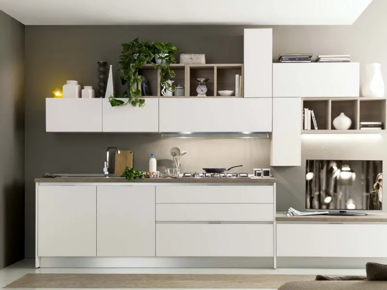 Cucina design lineare Erica Artigianale a prezzo ribassato