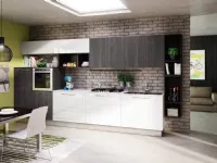 Cucina bianca design lineare Sanny Berloni cucine in Offerta Outlet