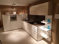 Cucina bianca moderna ad angolo Adele Lube cucine in Offerta Outlet