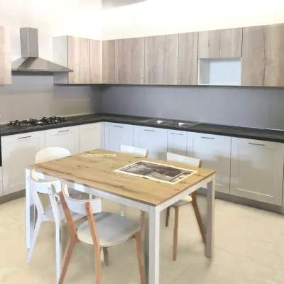 Cucina Robinia ad angolo Ar-due con uno sconto imperdibile