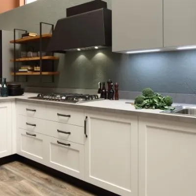 Cucina bianca moderna ad angolo Componibile Arrex