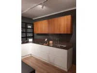 Cucina Traccia moderna bianca Febal ad angolo scontata 45%