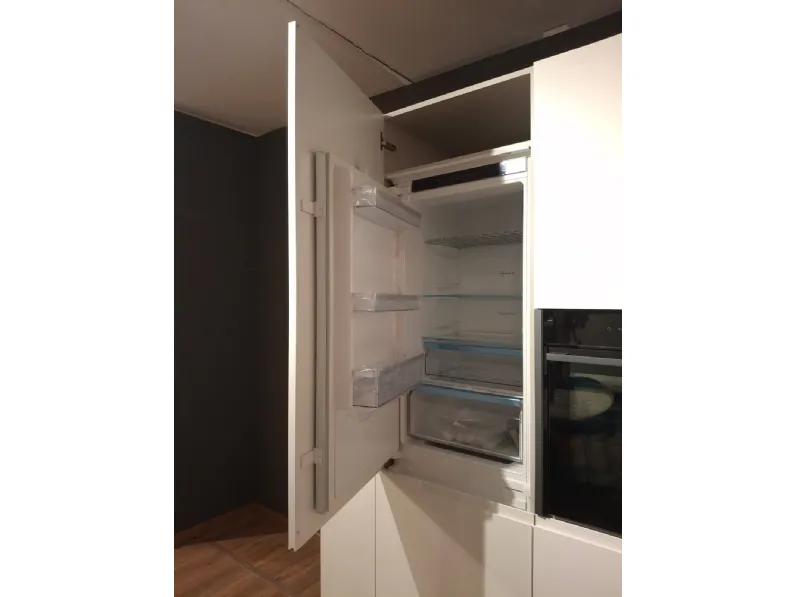 Cucina Traccia moderna bianca Febal ad angolo scontata 55%