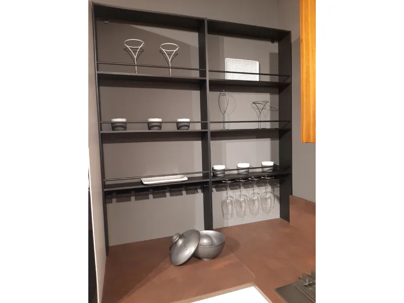 Cucina Traccia moderna bianca Febal ad angolo scontata 55%
