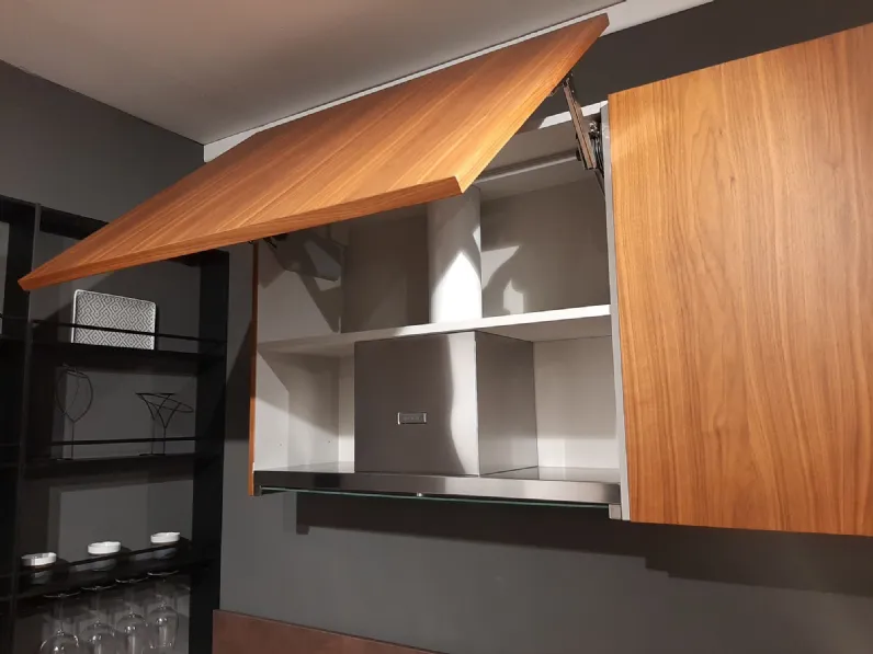 Cucina Traccia moderna bianca Febal ad angolo scontata 55%