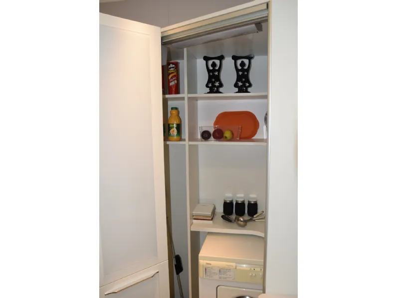 Cucina bianca moderna ad angolo Quadra Dibiesse